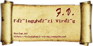 Félegyházi Virág névjegykártya